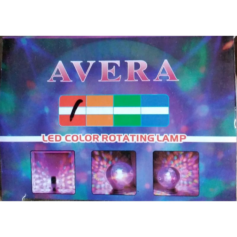 Lampu Disco pelangi Putar/Rotari 2 sisi Avera