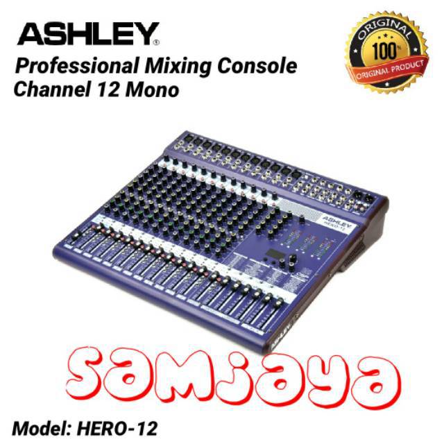 Mixer Ashley Hero 12 Channel Original Multi Effect 199dsp