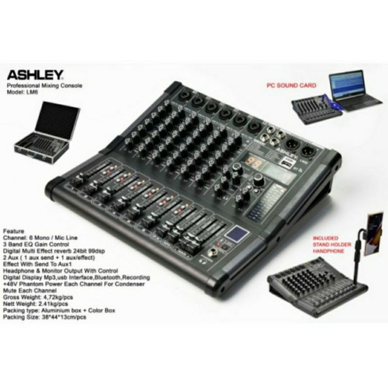 Mixer Ashley LM6 LM 6 6 channel Original