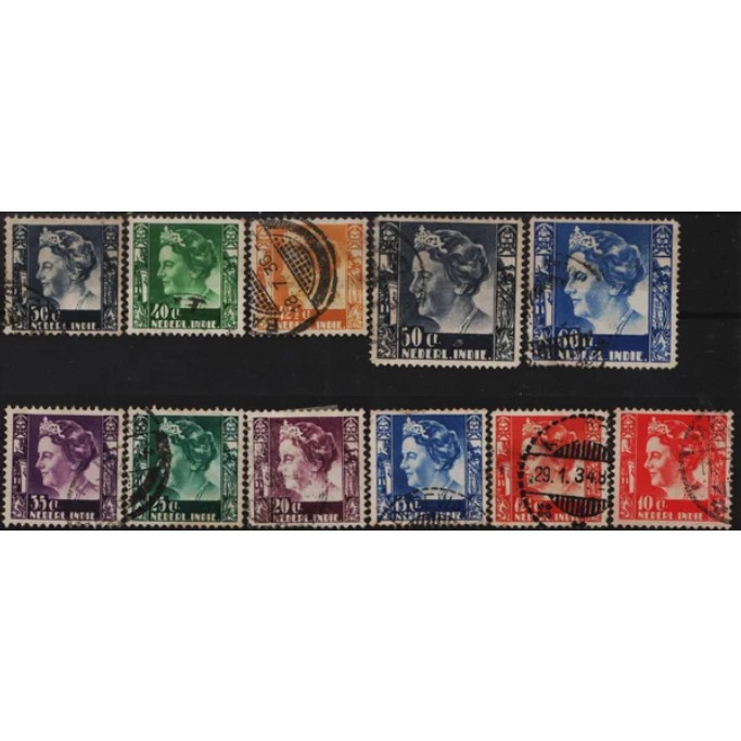 

Perangko Filateli K51 Netherlands Indies FU 14v 1934-1937 Queen Wilhelmina