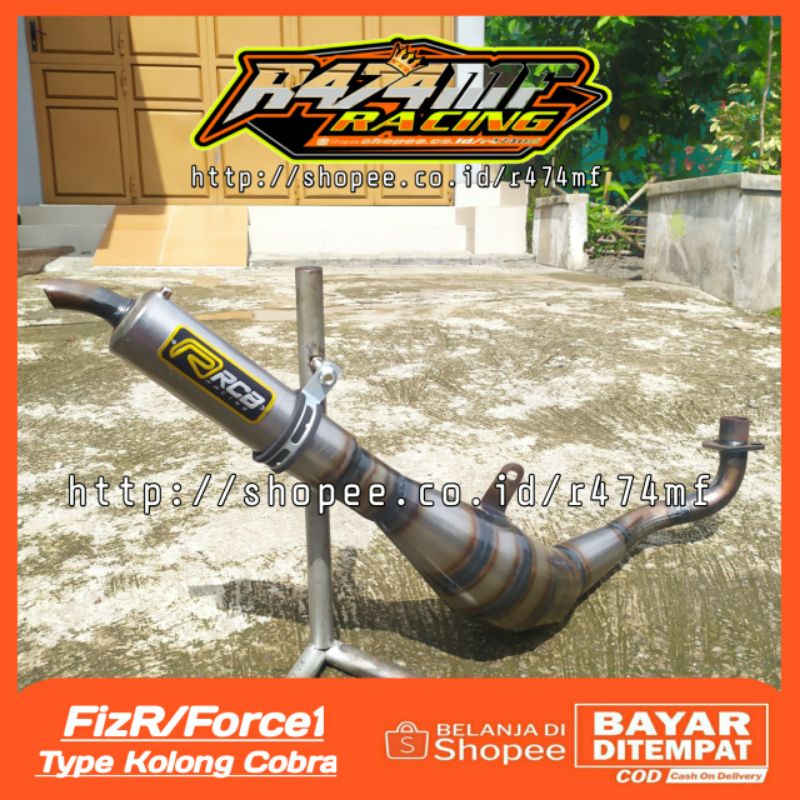Knalpot Kolong Cobra Buat Fizr F1zr Fiz r Force1 Plat Karat