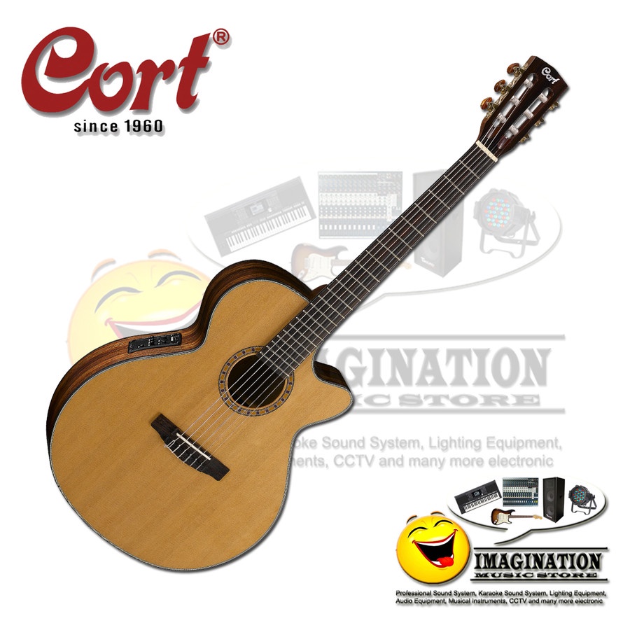 Cort CEC 7 Nylon Acoustic Electric - Natural