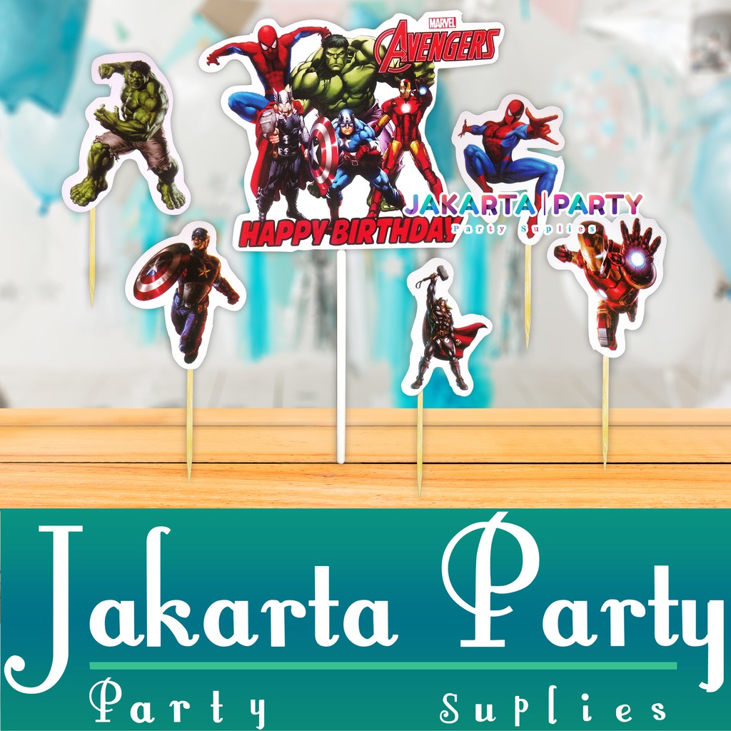 Cake Topper Avengers #3 / Topper Cake Avengers / Topper Cup Cake