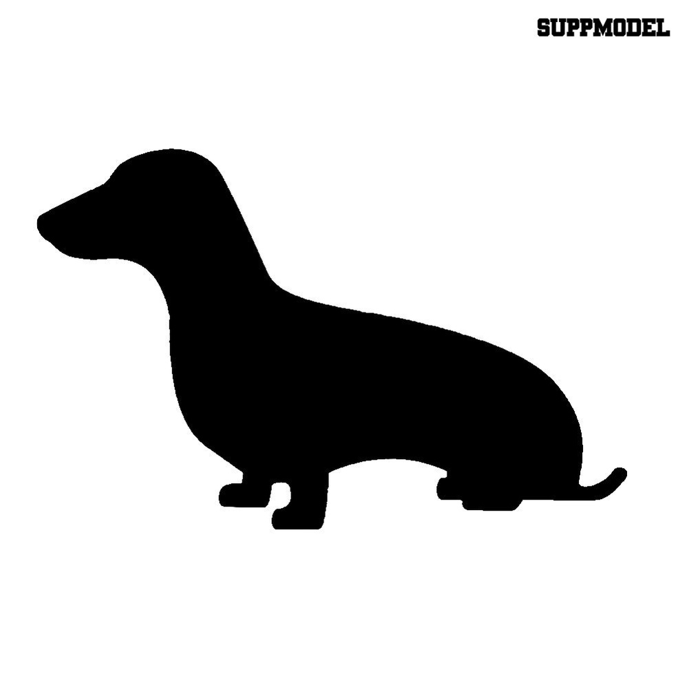 Stiker Reflektif Motif Anjing Dachshund Untuk Dekorasi Mobil / Motor