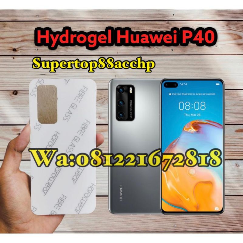 Huawei P40 Anti Gores Hydrogel Full Screen Protector Back/Bekakang