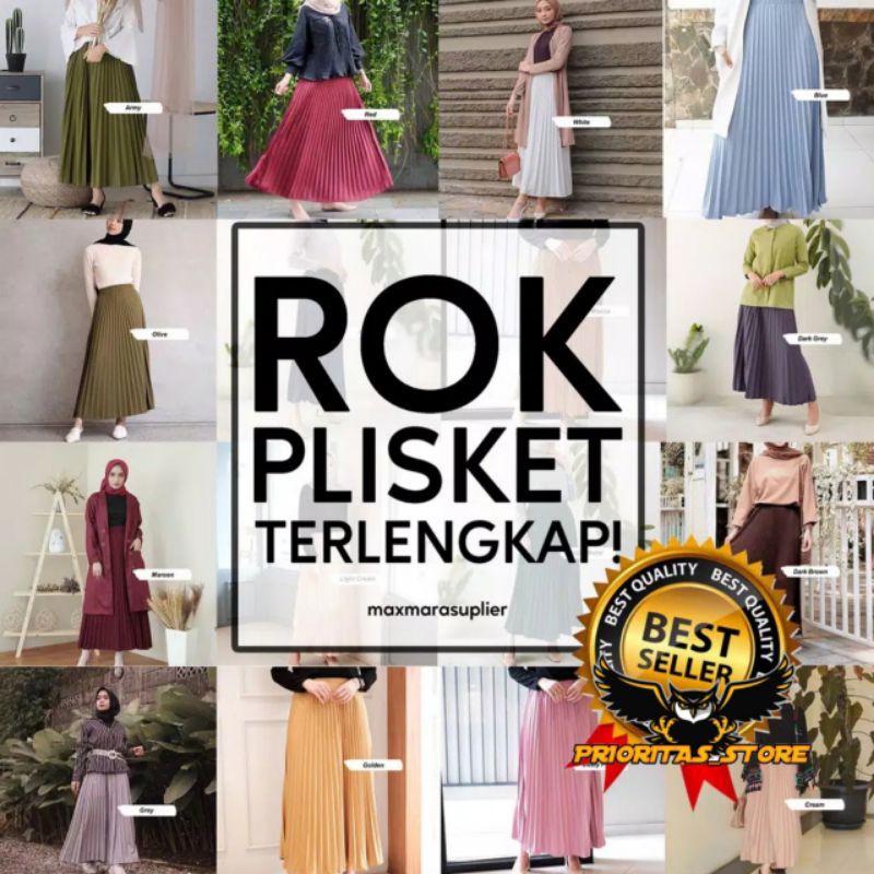 ROK PLISKET PREMIUM 256A || MAXI SKIRT PRISKET