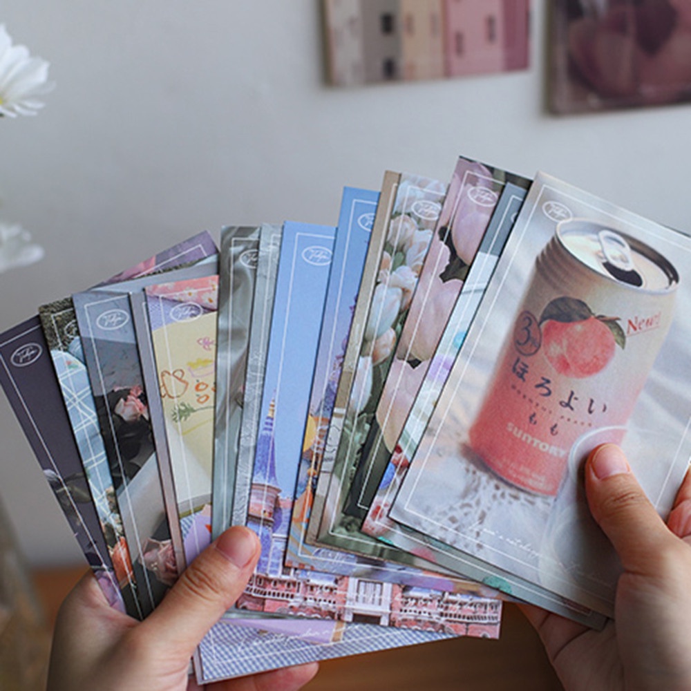 【COD Tangding】30pcs/set Art Simple Small Fresh Card Postcards Wall Decoration Wall Paste Photo Background Props