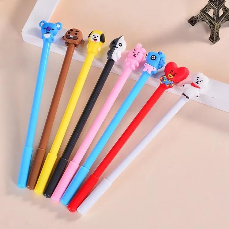 

ゲ ( 1 LUSIN 12 BIJI ) PULPEN GEL BTS BT21 / PULPEN BTS BT21 KPOP / PULPEN KARAKTER BT21 BTS
