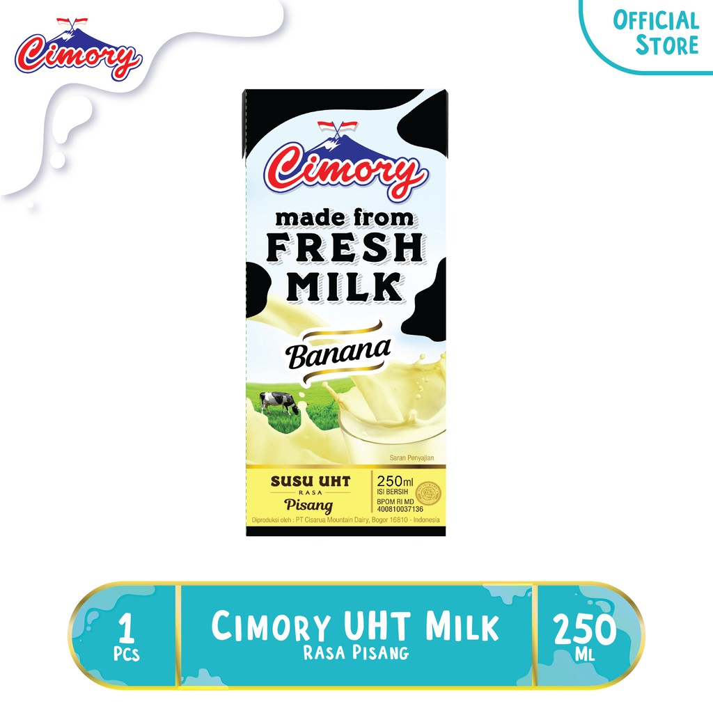 Promo Harga Cimory Susu UHT Banana 250 ml - Shopee