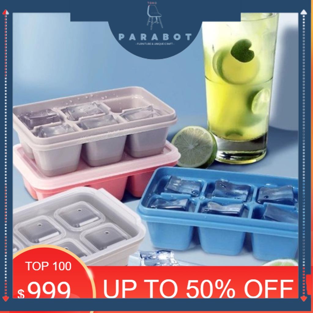 Cetakan Es Batu + Penutup/ Ice Cube Tray