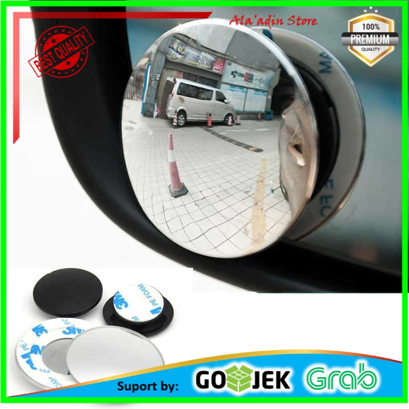 Spion Blind Spot Mobil [ISI 2 PCS] Kaca Cembung Spion Motor Mobil Tambahan