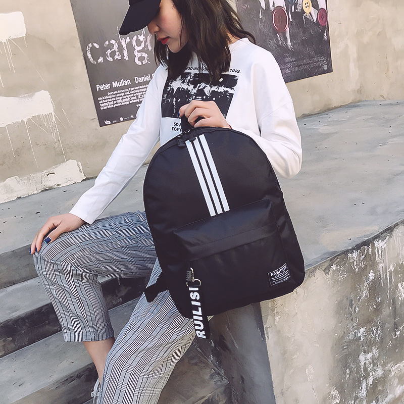 Tas ransel kanvas baru, Tren fashion Korea, Tas ransel siswa sekolah, Tas travel wanita,