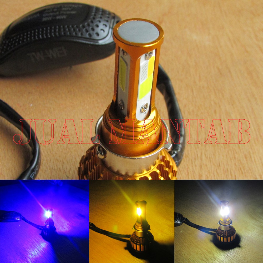 Lampu LED Motor Super Terang Lampu MOTOLIGHT LED l HID 3 Sisi 3 Warna M02E Lampu Tembak Motor LED Universal Motor  Murah Laris