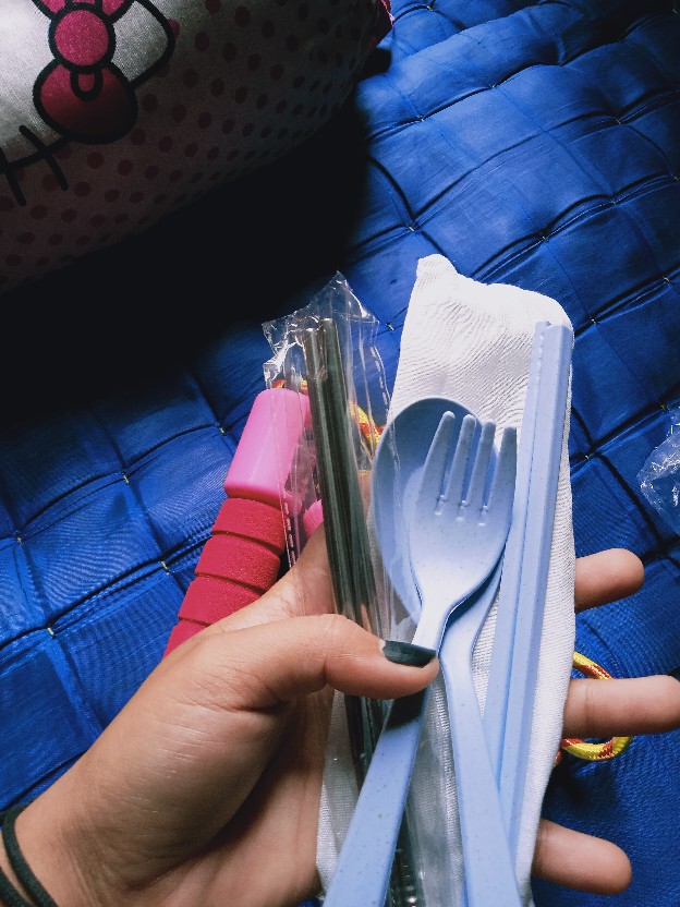 Paket Lengkap Ekonomis (cutlery Set, Stainless Straw, Pouch)