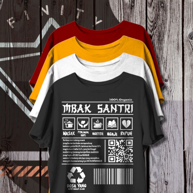 KAOS DAKWAH / KAOS SANTRI MBAK SANTRI , KAOS TERLARIS, KAOS MURAH, KAOS PRIA, KAOS KEREN, KAOS