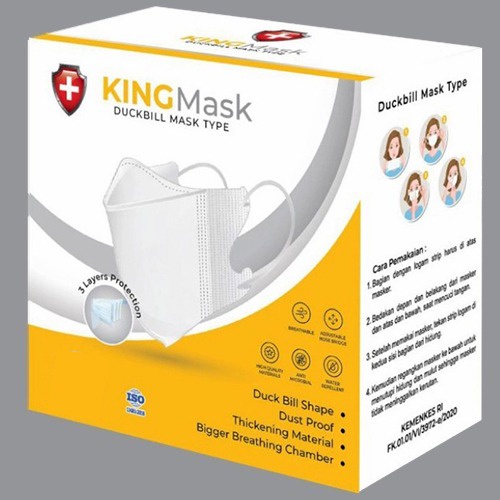 Masker King Mask Duckbill Earloop 1Box isi 5Opcs