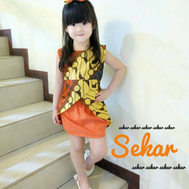 Baju Anak Unik Bajunik Sekar Set Termurah