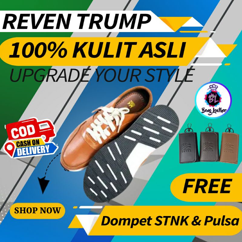 Sepatu Pria Asli Kulit Sneakers Slip On Sneaker Fashion Shoes Casual Formal Pantofel Kasual Leather 