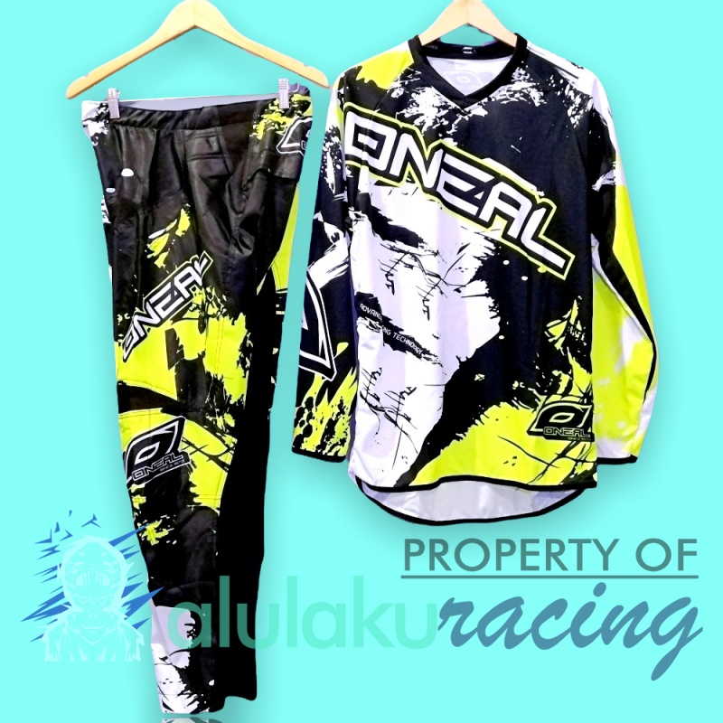 Jersey &amp; Celana Motocross MX Trail Satu Set for Trabas Adventure - 004