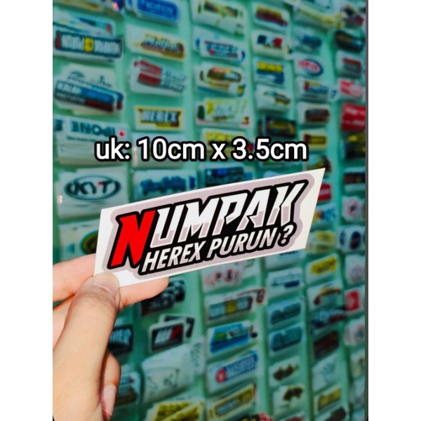 sticker printing NUMPAK HEREX PURUN?