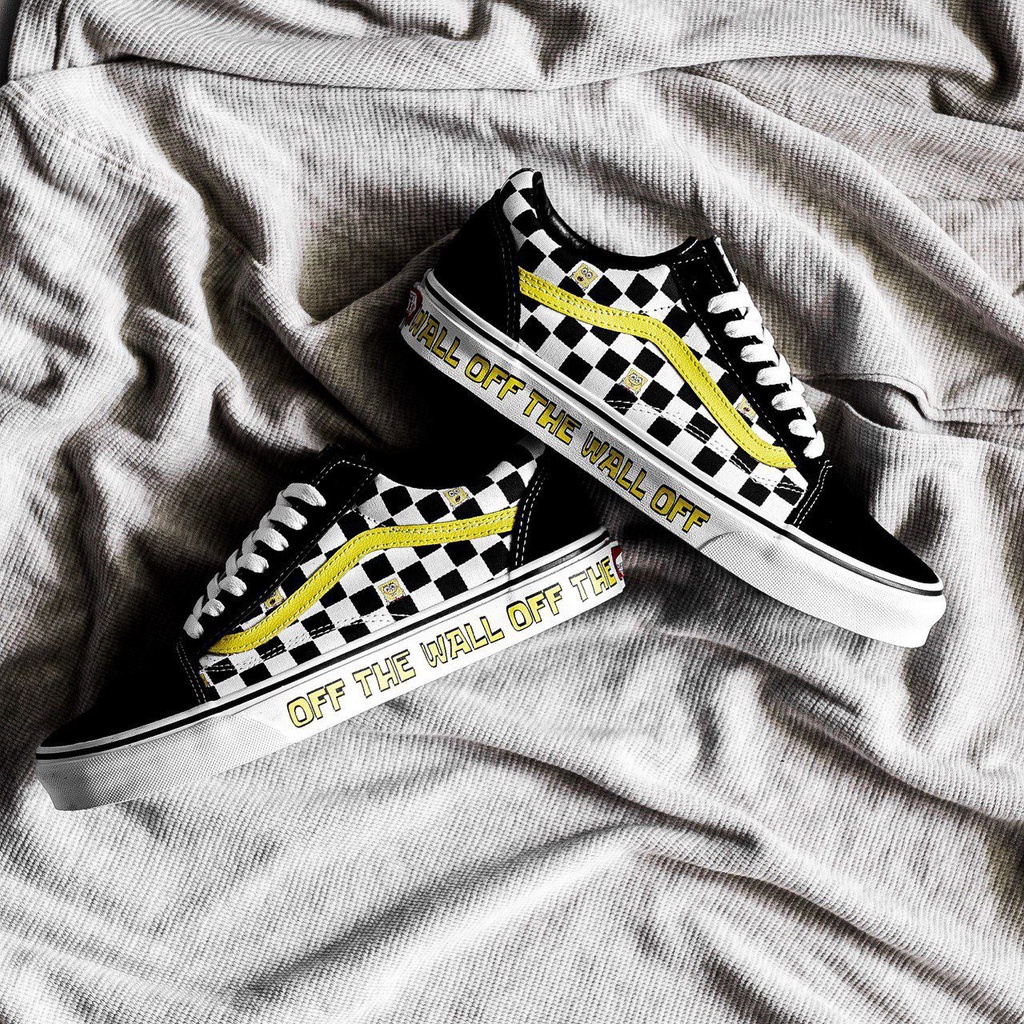 VANS OLDSKOOL X SPONGEBOB “OFF THE WALL” CLASSIC ORIGINAL 100%