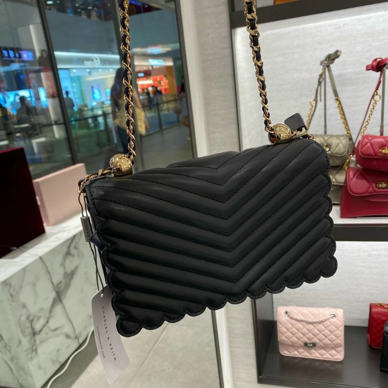 CK Pearl-Embellished Crossbody Bag