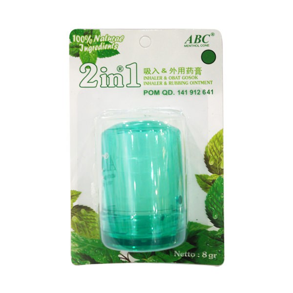 MENTHOL ABC KECIL  / HIDUNG TERSUMBAT / PUSING / MUAL /SAKIT KEPALA /MABUK /PEGAL-PEGAL / FLU-1