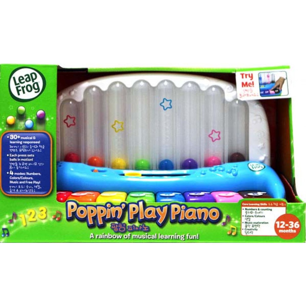 Leap Frog Poppin' Play Piano Mainan Balita