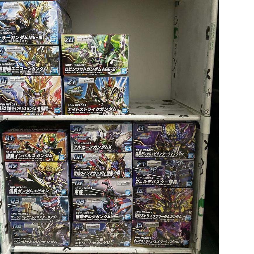 ♡ SD Sasuke Delta Gundam SDW Heroes 06 SDW Sasuke Bandai Ori World New Mainan Gundam Hadiah Ulang Ta