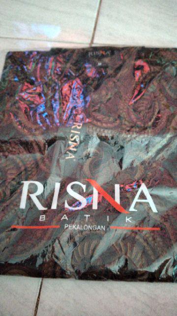 Risna Batik Hrb Motif Songkek Biru Kemeja Batik Pria Lengan Pendek Exclusive Halus Primis Premium