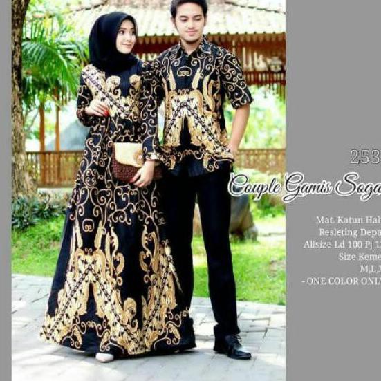 S.A.L.E>>Baju Batik Couple Batik Sarimbit Batik Gamis Sogan Cendrawasih Etnic Jumbo Big Size XXL Nay