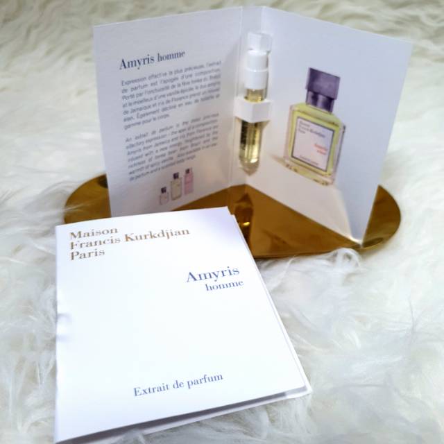 AMYRIS HOMME VIALS/TESTER MFK (MAISON FRANCIS KURKDJIAN)  SIZE 2ML