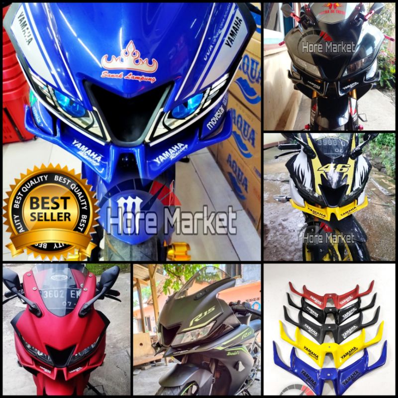 WINGLET R15 V3 PANJANG WINGLET YAMAHA YZF R15 VVA WARNA 2017 2018 2019 2020 2021