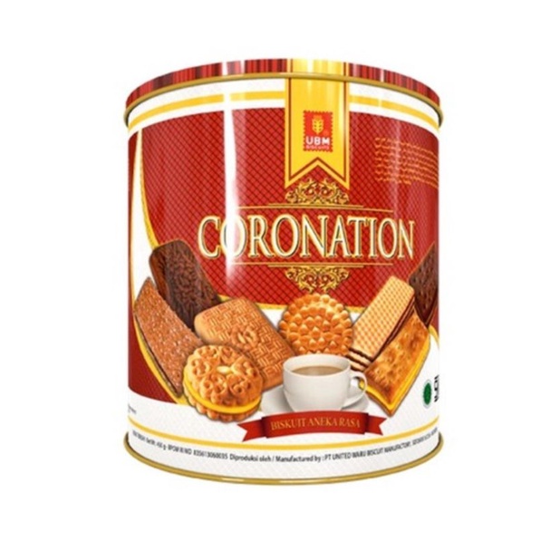 

UBM wafer coronation assorted kaleng 450gr