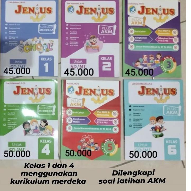 

(G9Q1) ★ Buku Jenius Tematik Kelas 1-6 Semester I Tahun Ajaran 2022-2023 //Diskon@harian