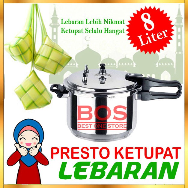 Panci Presto 8 Liter Trisonic/ Preasure Cooker Edisi Lebaran