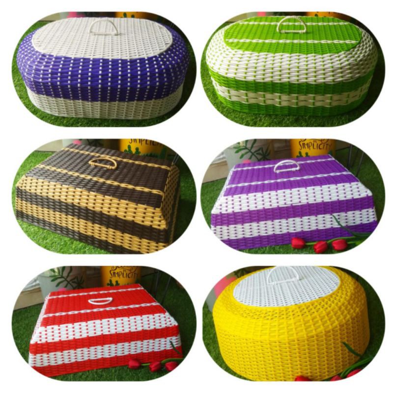 tudung saji rotan sintetis