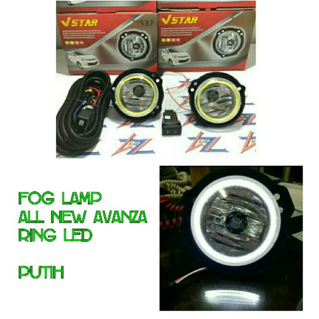 Fog Lamp/Lampu Kabut All New Avanza Ring Led Warna Putih