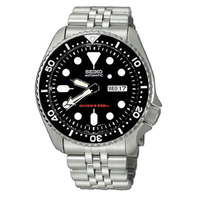 Seiko SKX007K2 Divers Automatic Silver Black