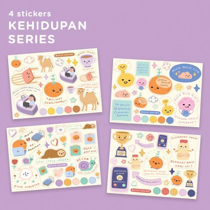

PROMO Moon Pancake Midi Sticker Kehidupan Series