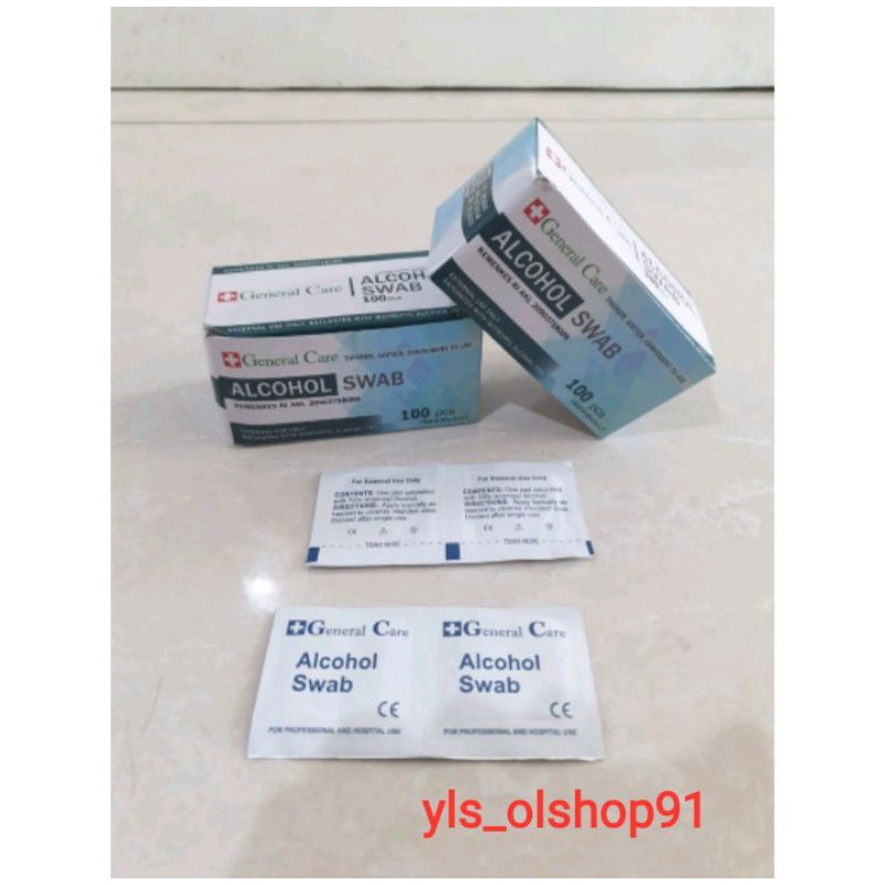alcohol swab / kapas alcohol / alcohol swab general care