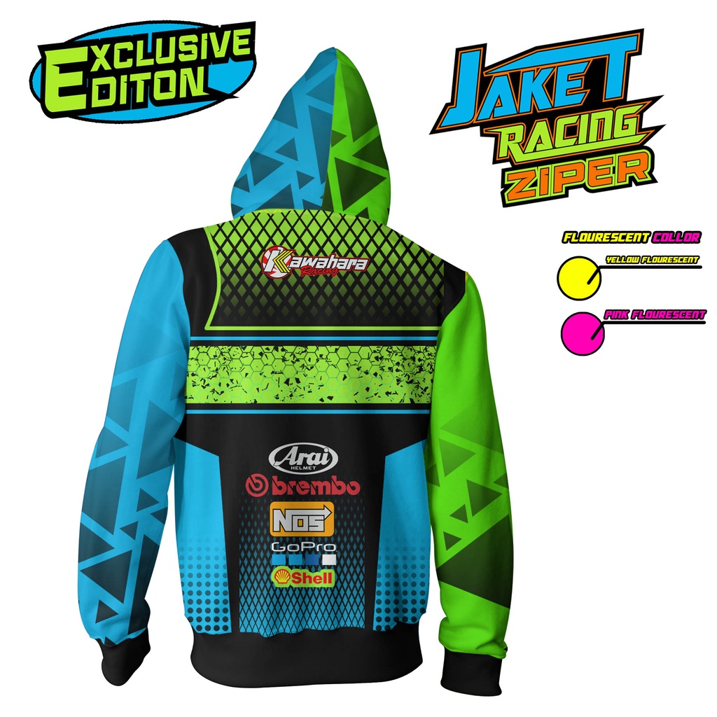 JAKET RACING ZIPPER LIMITID EDITION  exclusive  MAGENTA STABILO WARNA STABILO TERBAIK