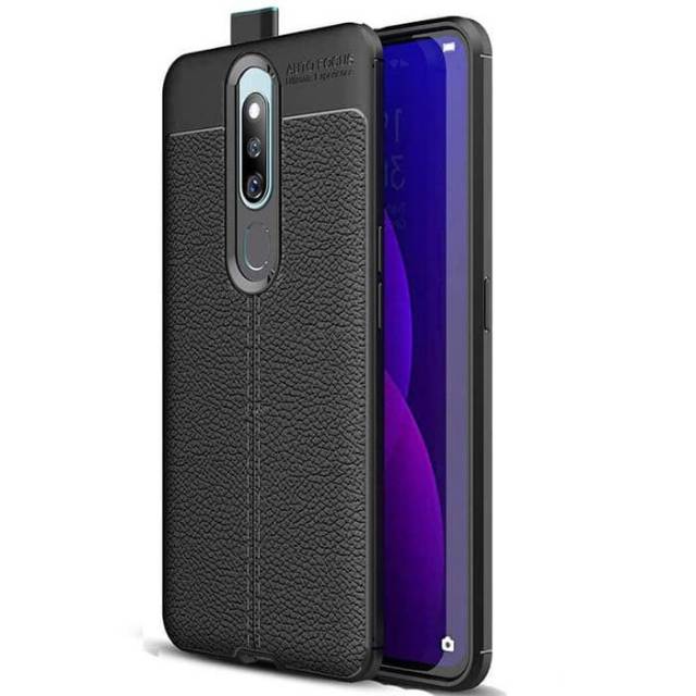 Caae Oppo F11 casing premium auto fokus leather