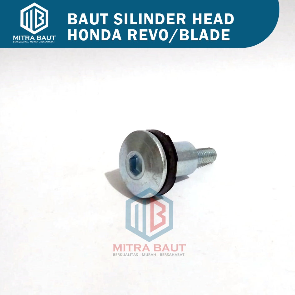 Baut Silinder Head Honda /Baud Tutup Head Cover Mesin/Cylinder-Silinder Head+Seal Revo/Blade