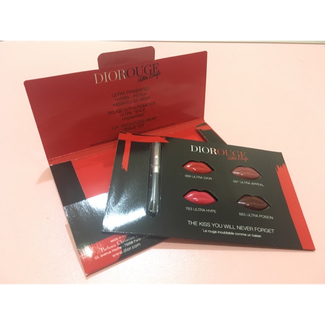 Dior Rouge Ultra Rouge Lipstick Sample Original