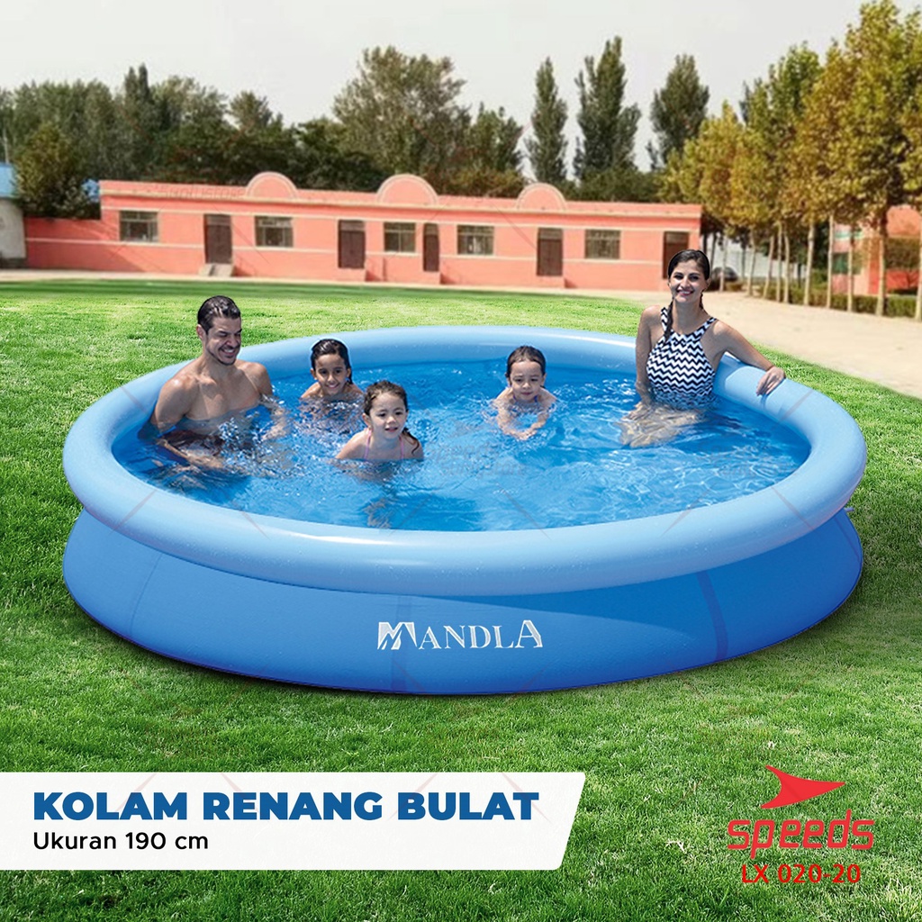 Jual SPEEDS Kolam Renang Anak Dan Bayi Kolam Mandi Anak Model Bulat PVC ...