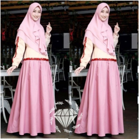 elfila Syar'i/ gamis syari wanita/ gamis syar'i bahan ceruty/ syari mewah/ syari mewah terbaru 2021 