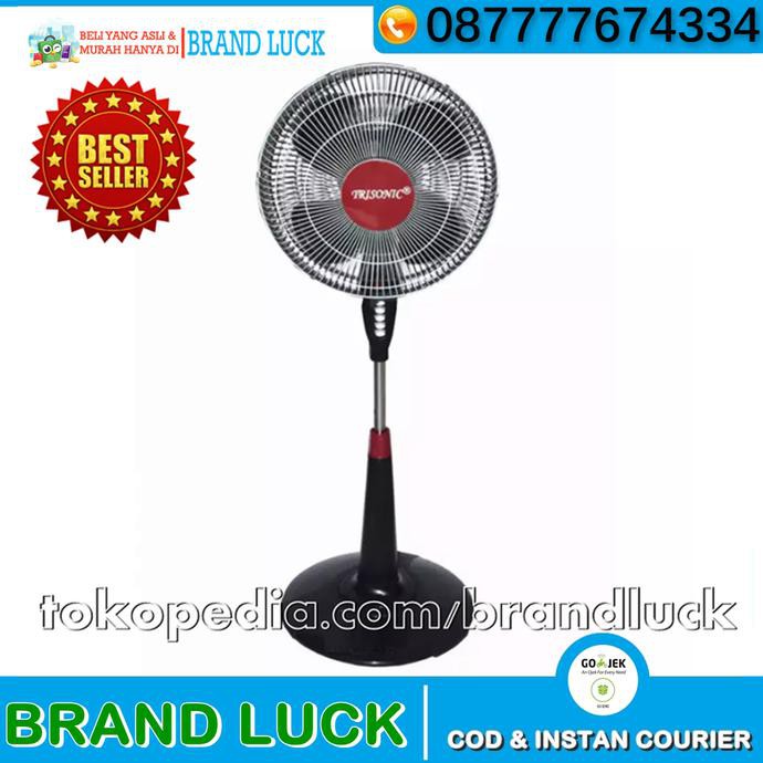 (READY COD) TRISONIK kipas angin stand fan - STANDING merk paling bagus KOMPLIT