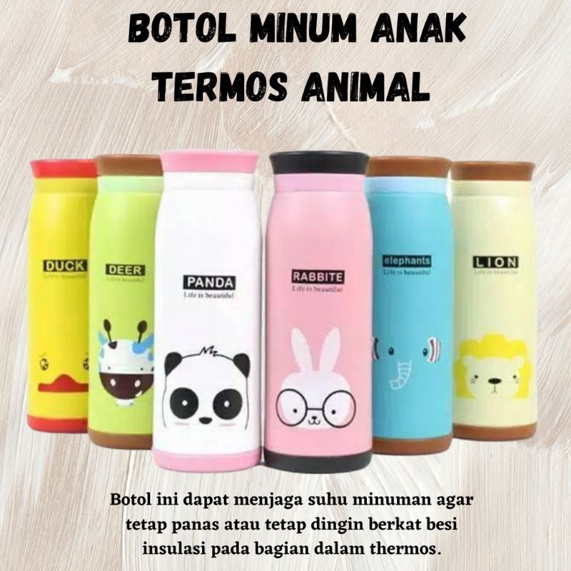 TERMOS AIR PANAS/TERMOS KARAKTER KECIL/TERMOS BOTOL MUDAH DIBAWA DAN HEMAT TEMPAT/TERMOS 500ML