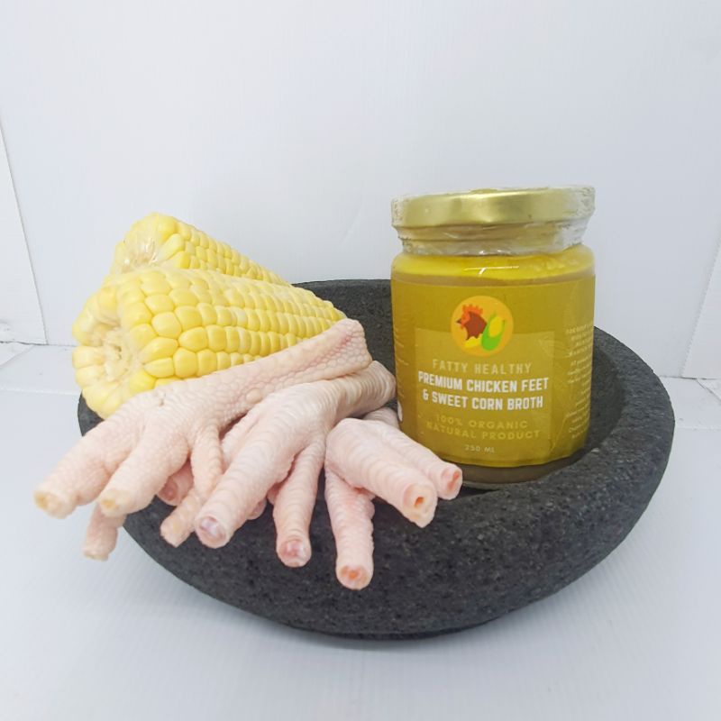 

[READY HALAL MUI&PIRT] Premium Collagen Chicken Feet & Sweet Corn Broth FATTY HEALTHY | Kaldu Ceker Jagung Manis | Kaldu Kolagen Collagen | Kaldu MPASI BB Booster